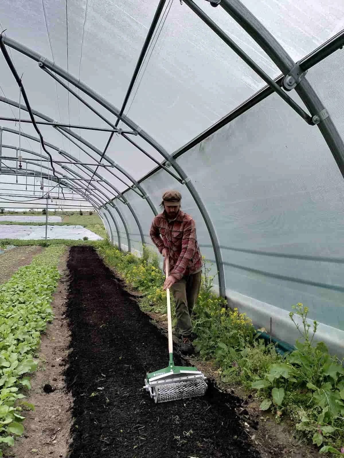 Détail de la microferme en pleine saison
